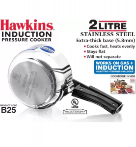 Hawkins B25 2.0 Liter Stainless Steel Pressure Cooker